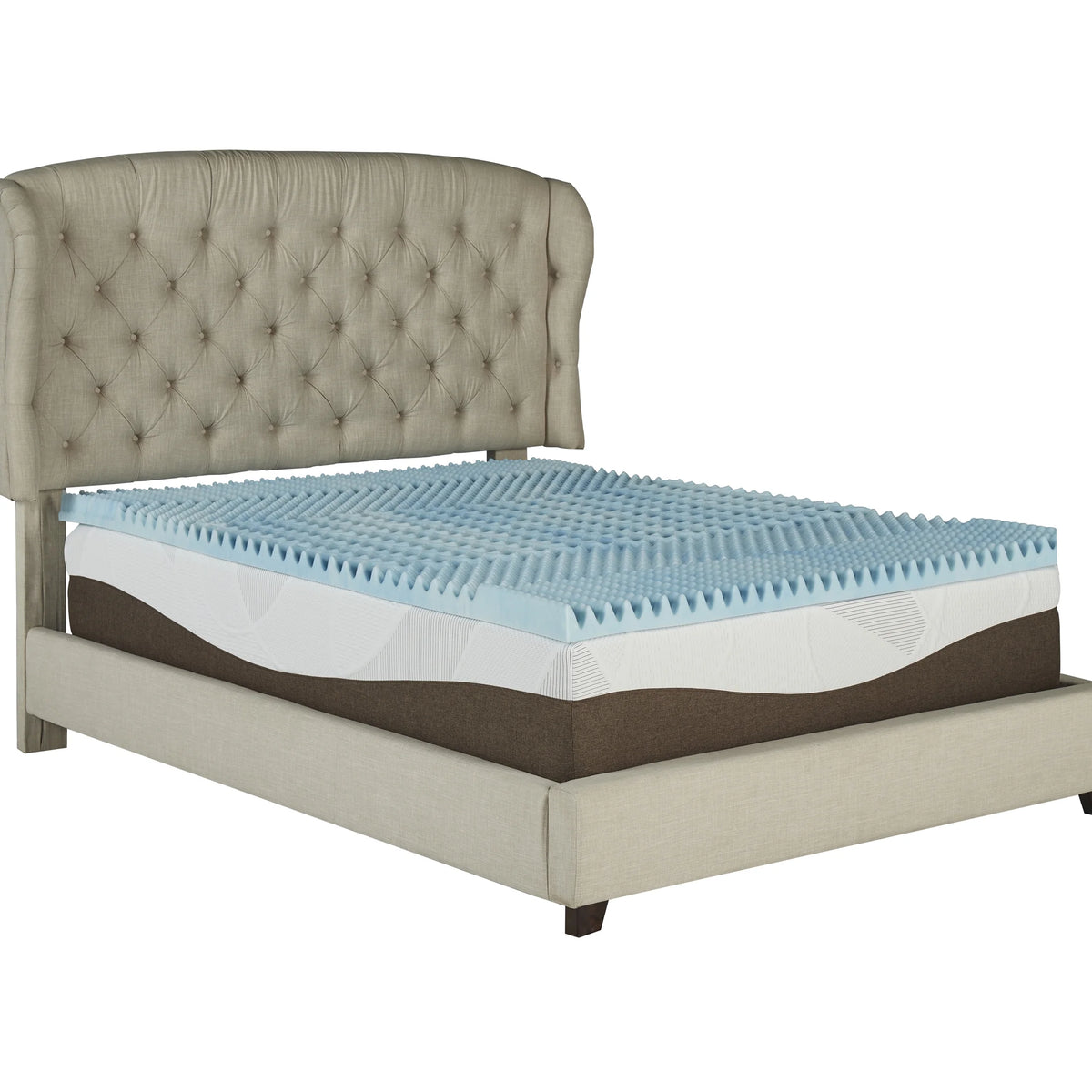 2.5" Gel Memory Foam Topper, Twin X909079