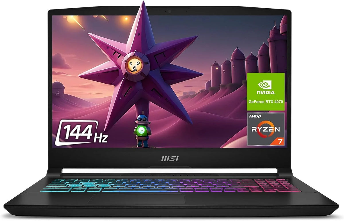 Gaming Laptop, AMD Ryzen 7, 16GB DDR5 Ram, 1 TB SSD, 15.6" FHD, RTX 4070, Windows 11 Home C4475