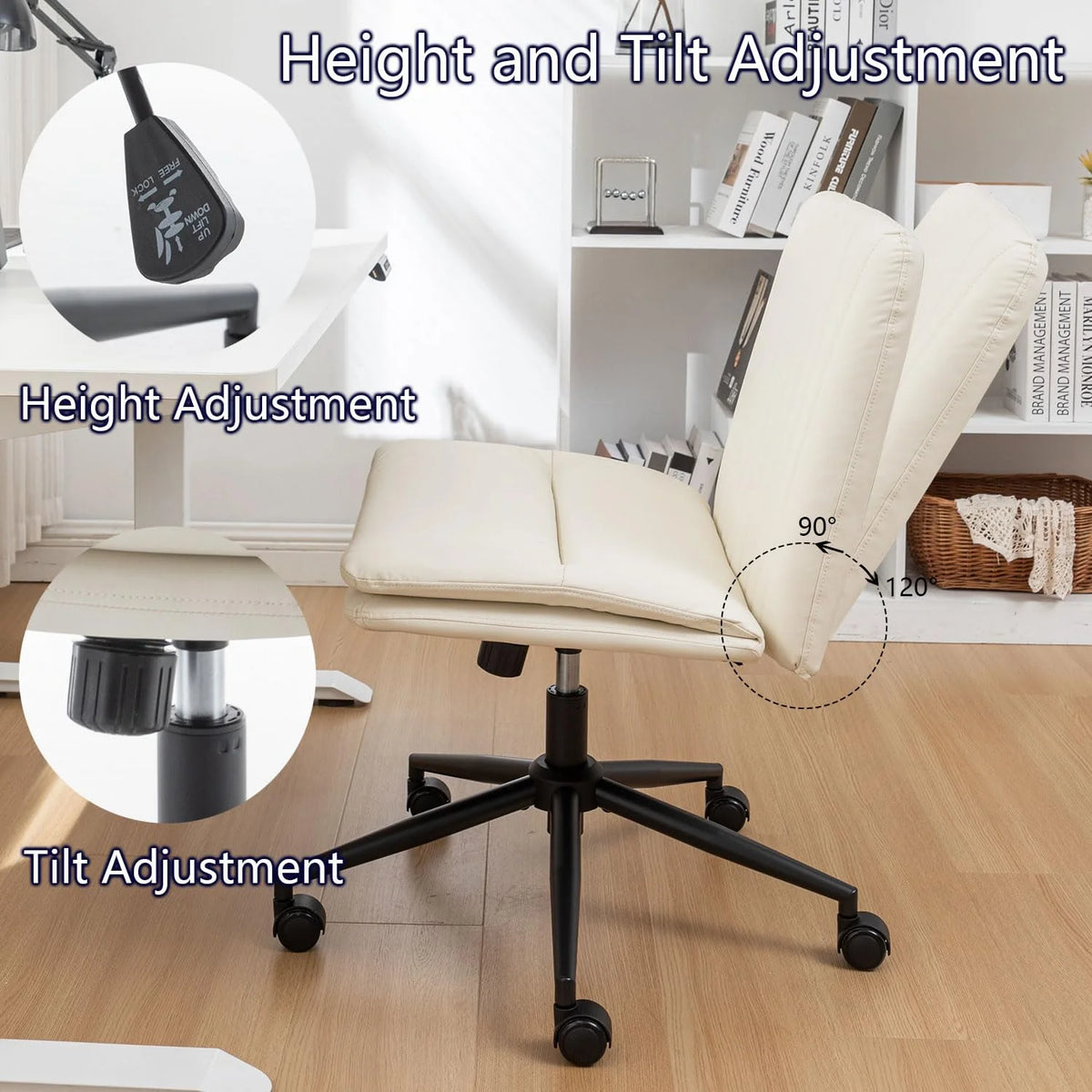 Criss Cross Chair with Wheels A62364