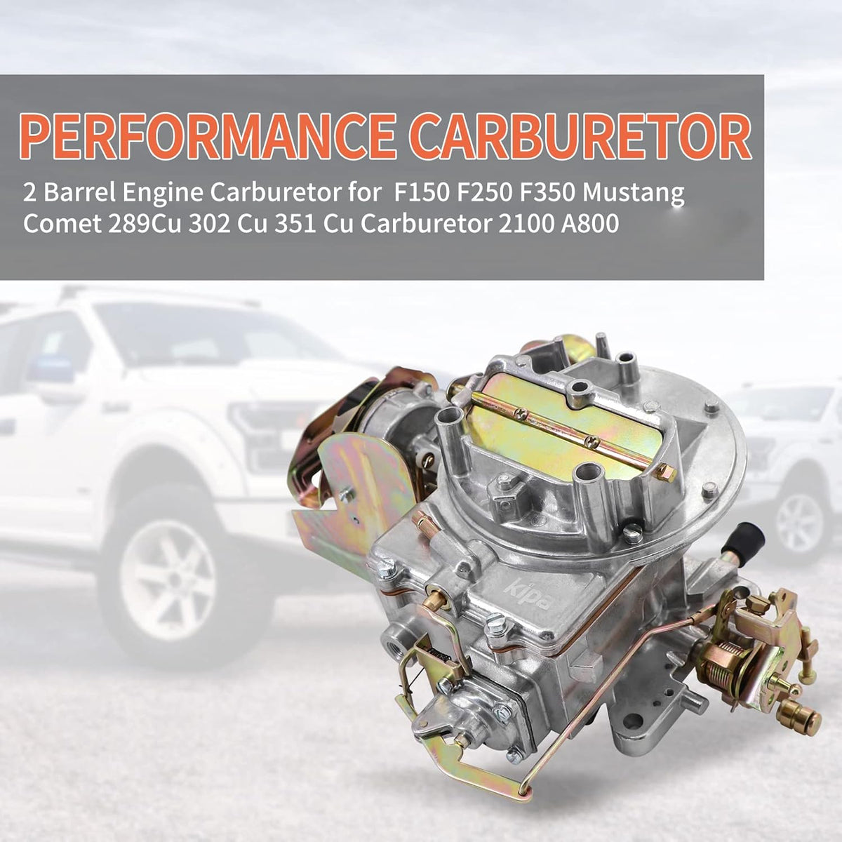 Carburetor 2-Barrel with Mounting Gasket F97814