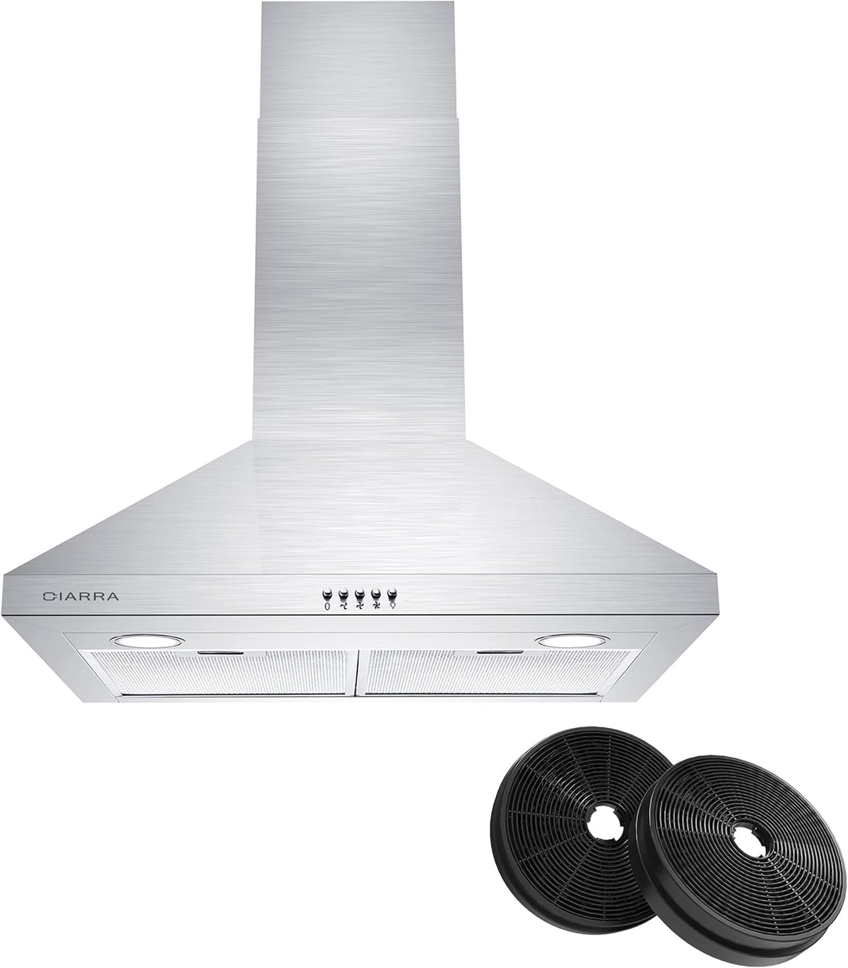30 inch 450 CFM Stainless Steel Wall Mount Range Hood Vent I9060