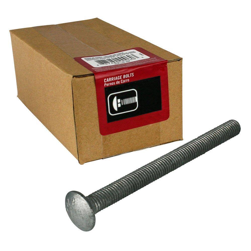3/8 in.-16 x 8 in. Galvanized Carriage Bolt (25-Pack) O5217