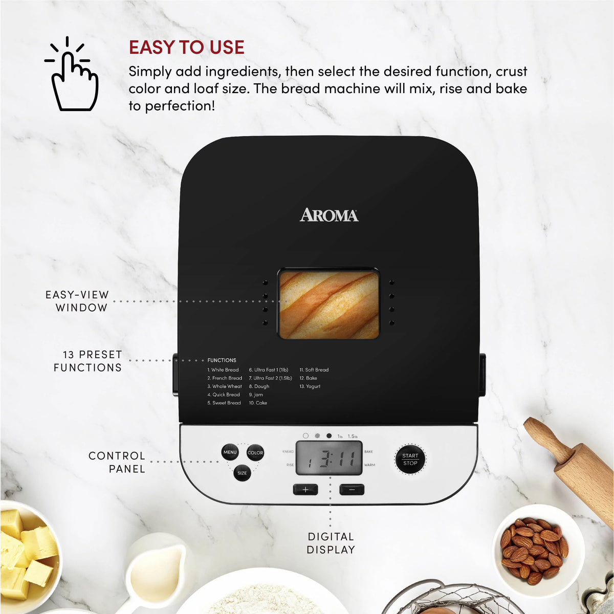 1.5L Bread Maker A8884