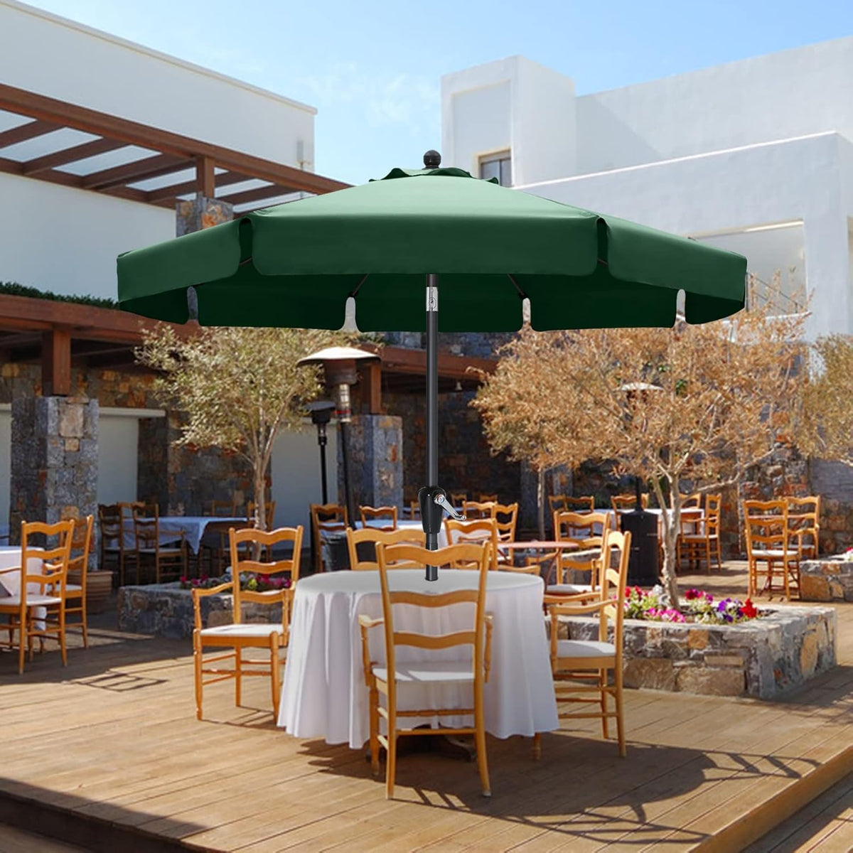 10' Blue Patio Umbrellas S8427
