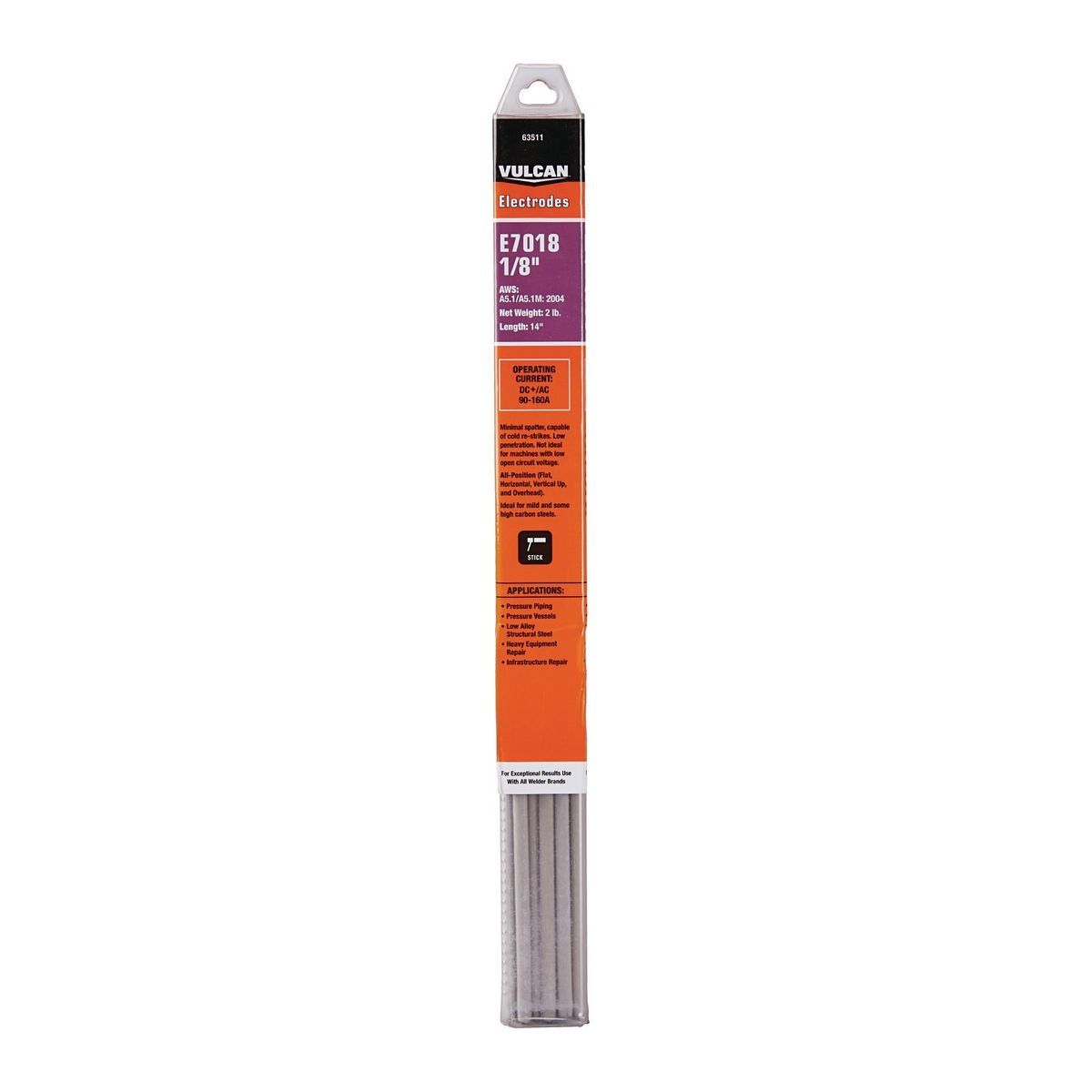 1/8 in. E7018 Welding Electrode, 2 lb. Y465