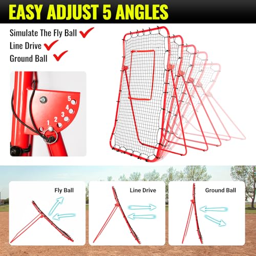 Adjustable Baseball Rebounder Net with Strike Zone Q7684