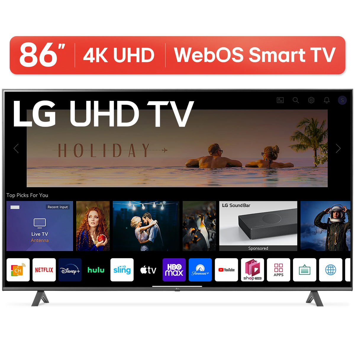 86” 4K UHD Smart TV G587