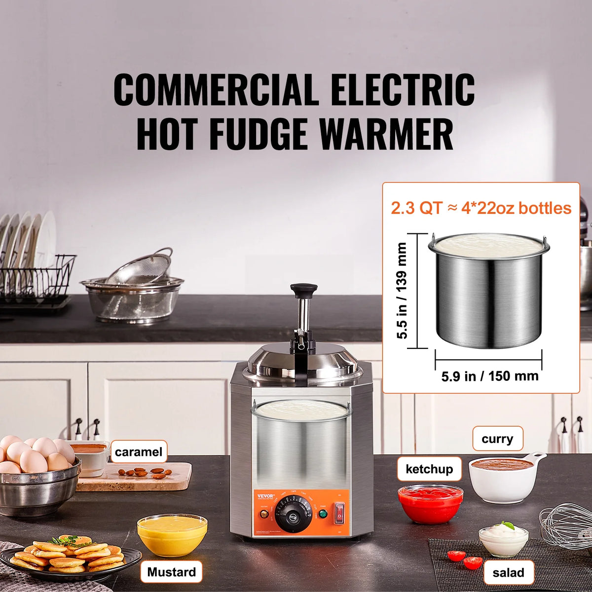 2.3 Qt Stainless Steel Electric Cheese Dispenser M74387