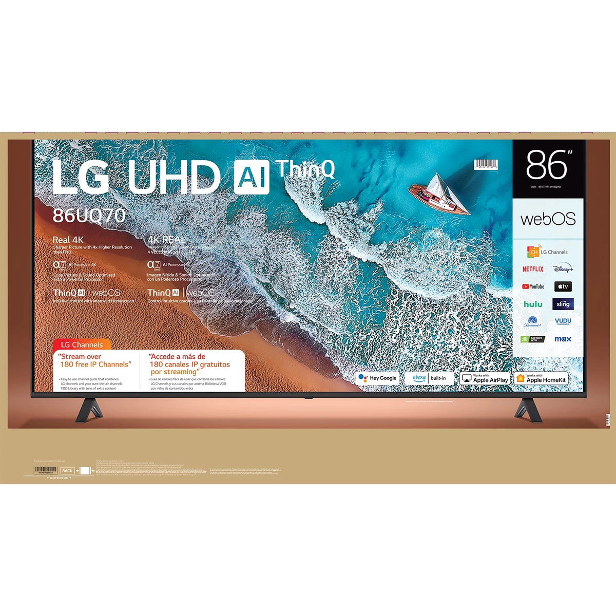 86” 4K UHD Smart TV G587