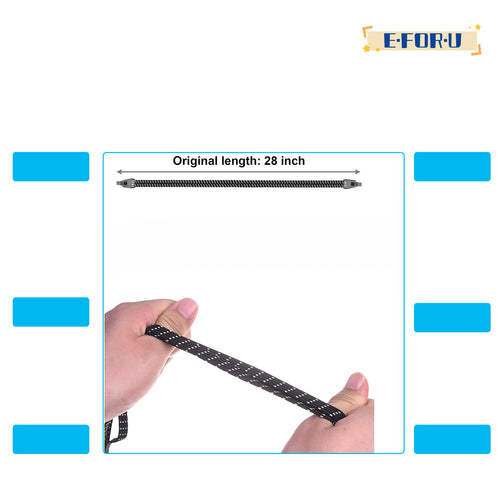 2 Pcs Elastic Motorcycle Bike Luggage Strap P3950