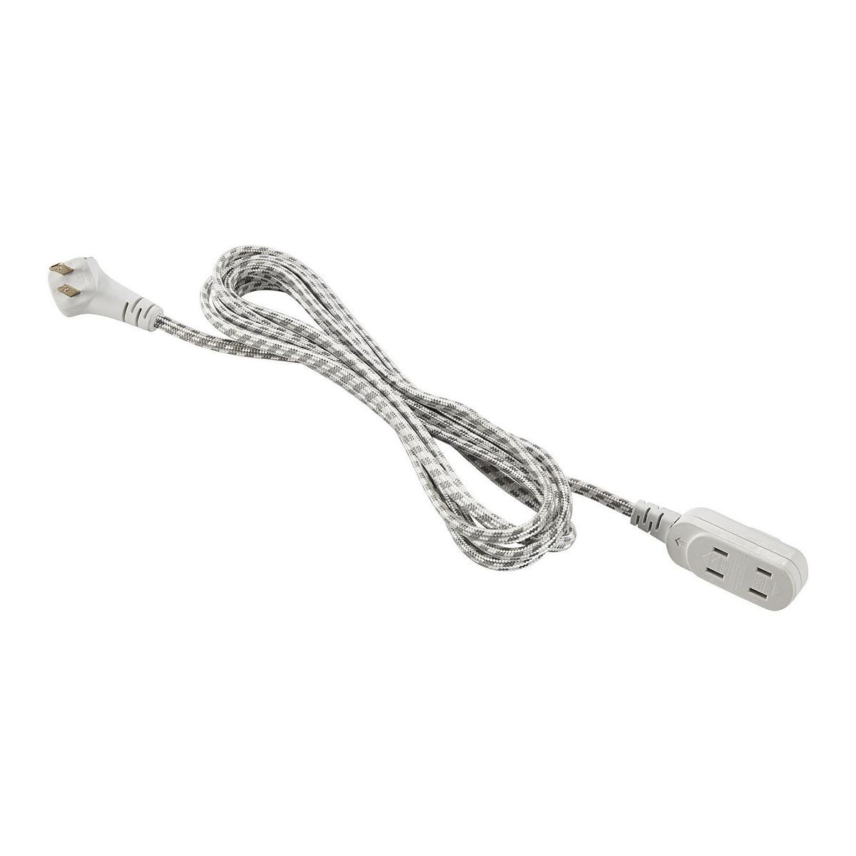 16/2 Gauge Flat Plug Braided Indoor Extension Cord N9413