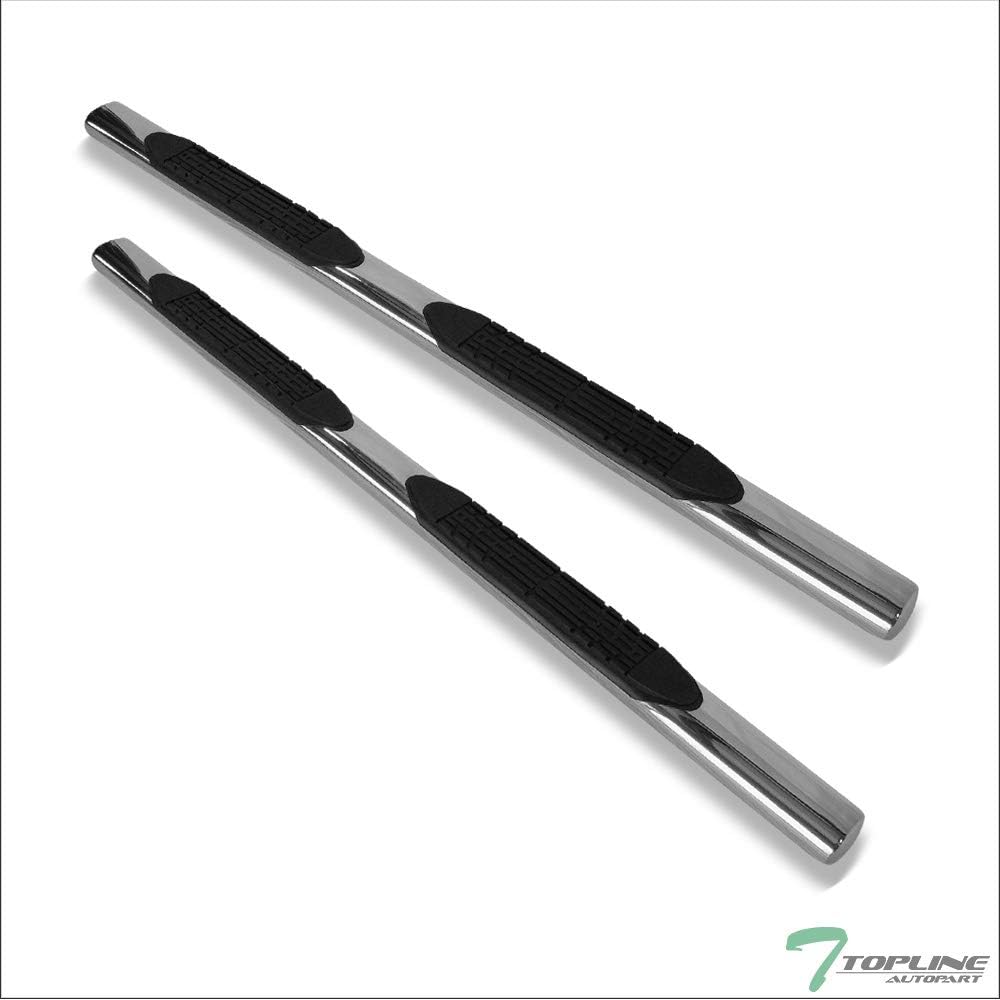 4" Oval Polished Stainless Steel Side Step Nerf Bars Rail Running Boards O4568