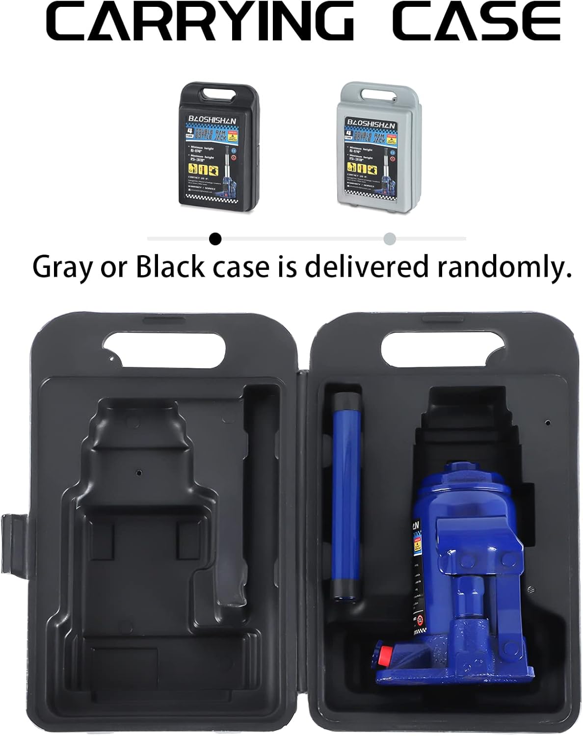 4 Ton Hydraulic Bottle Jack with Carrying Case U15186