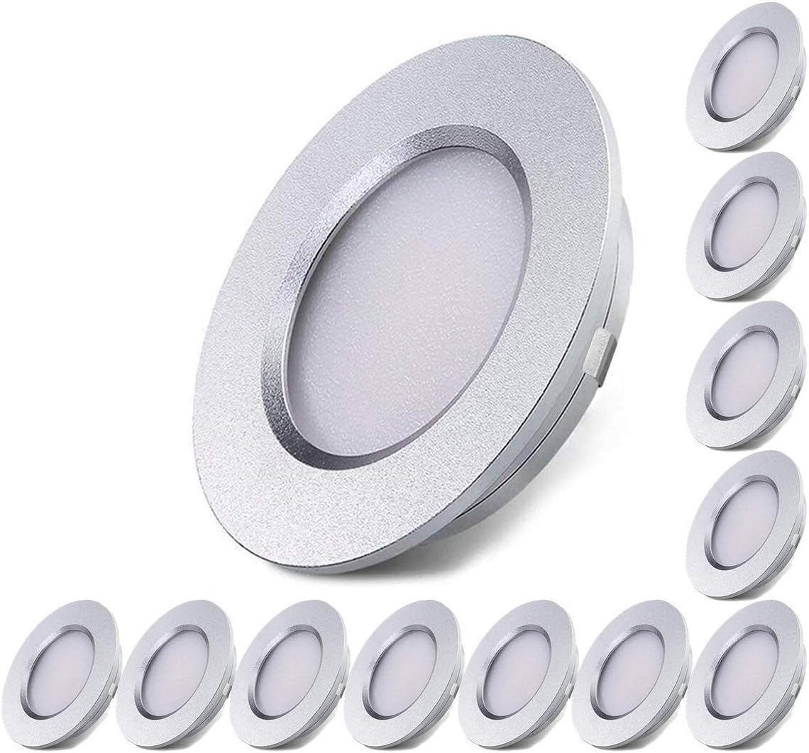 12V Waterproof Ultra-Thin LED Ceiling Light 3000K Warm White 12 Pack A817