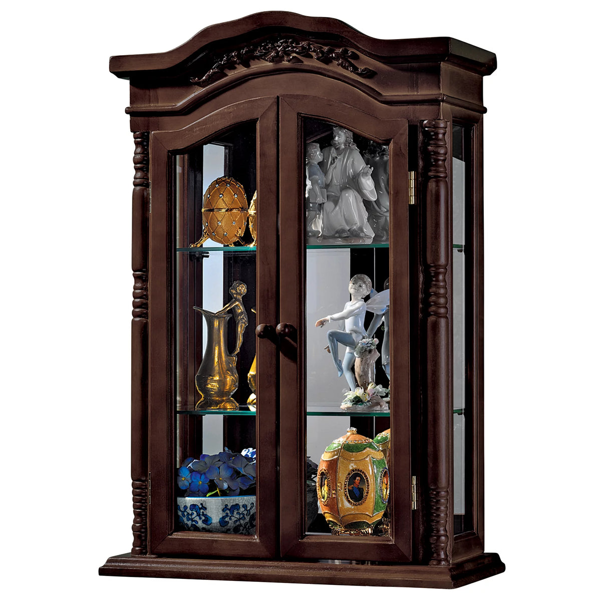 Hardwood Wall Curio Cabinet P531122