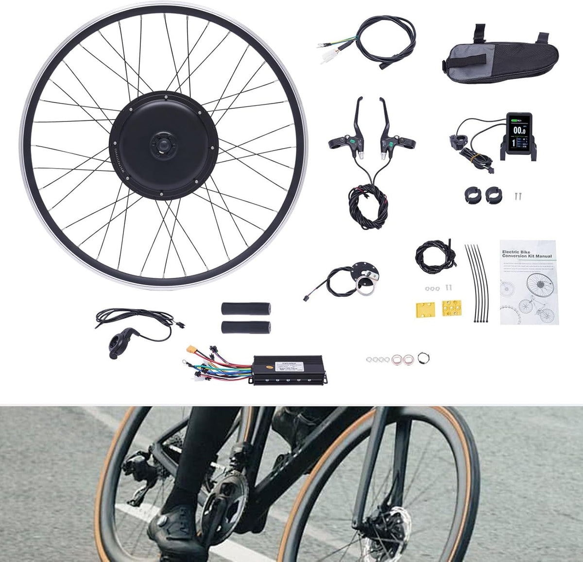 48V 1000W Front Wheel Electric Bicycle Motor Kit I1798