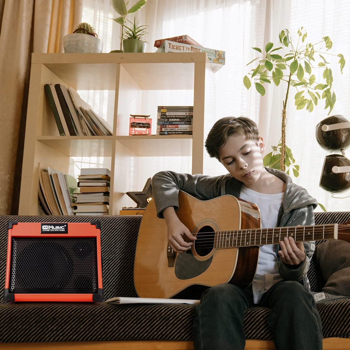 20 Watt Portable Bluetooth Acoustic Guitar Amplifier T9825