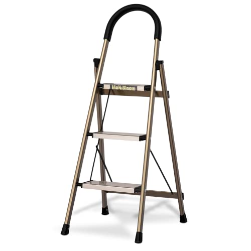 Aluminum 3-Step Folding Step Stool with Padded Grip G483
