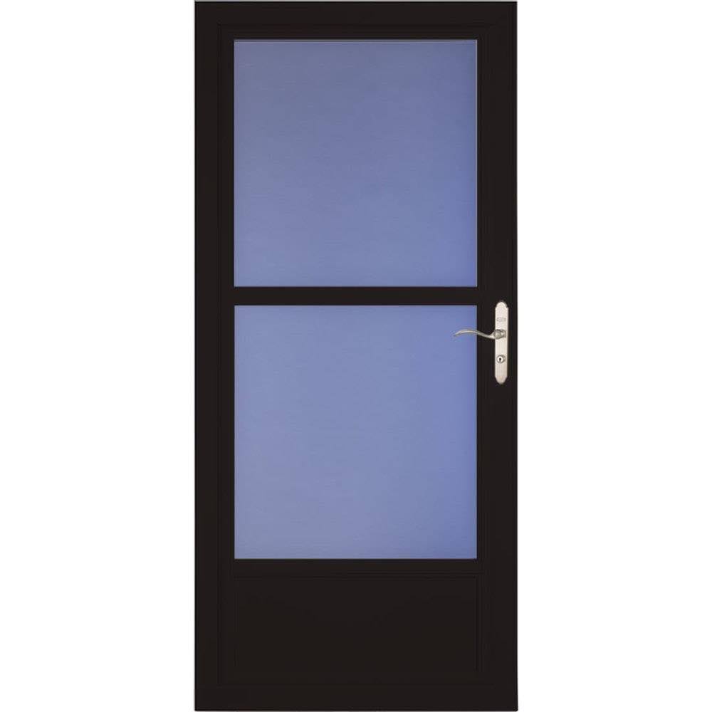 Black Mid-View Aluminum Storm Door S1671