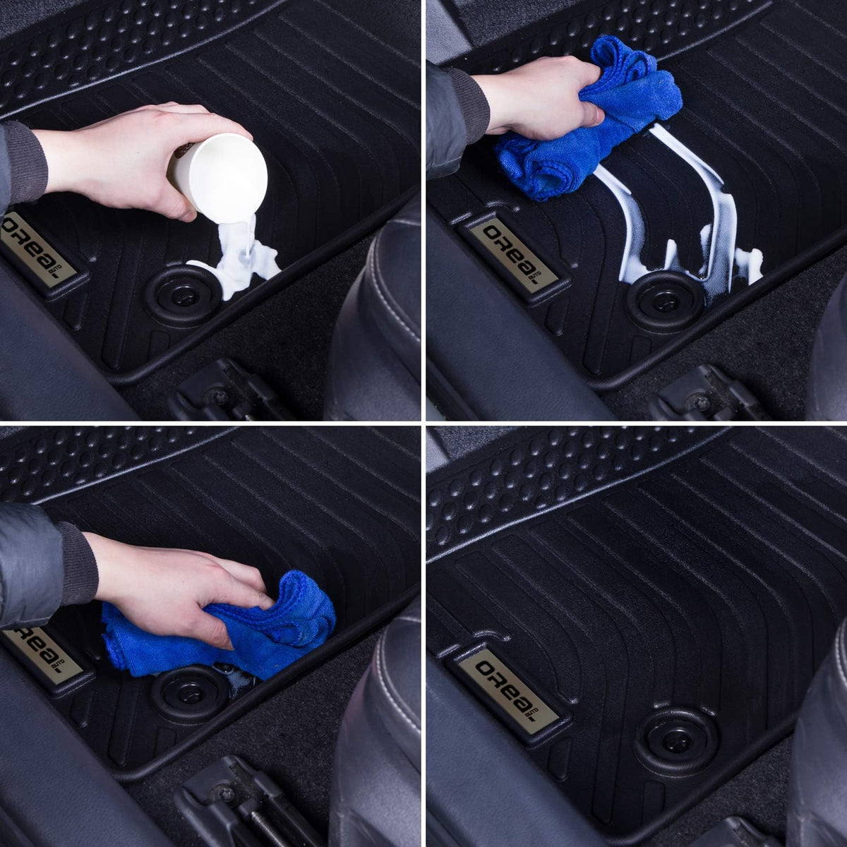 Black Floor Mats Liners L383