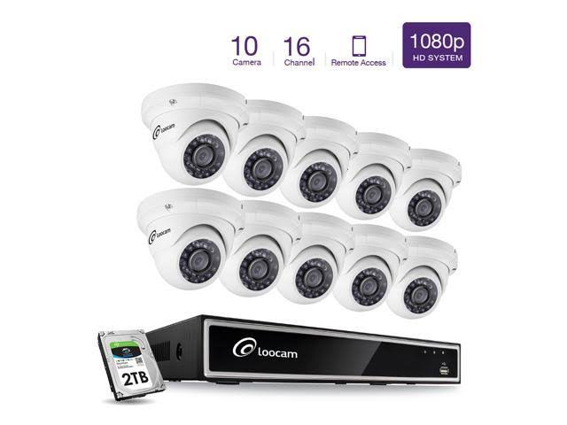 1080p HD 16 Channel 2TB DVR Security Camera System A71070