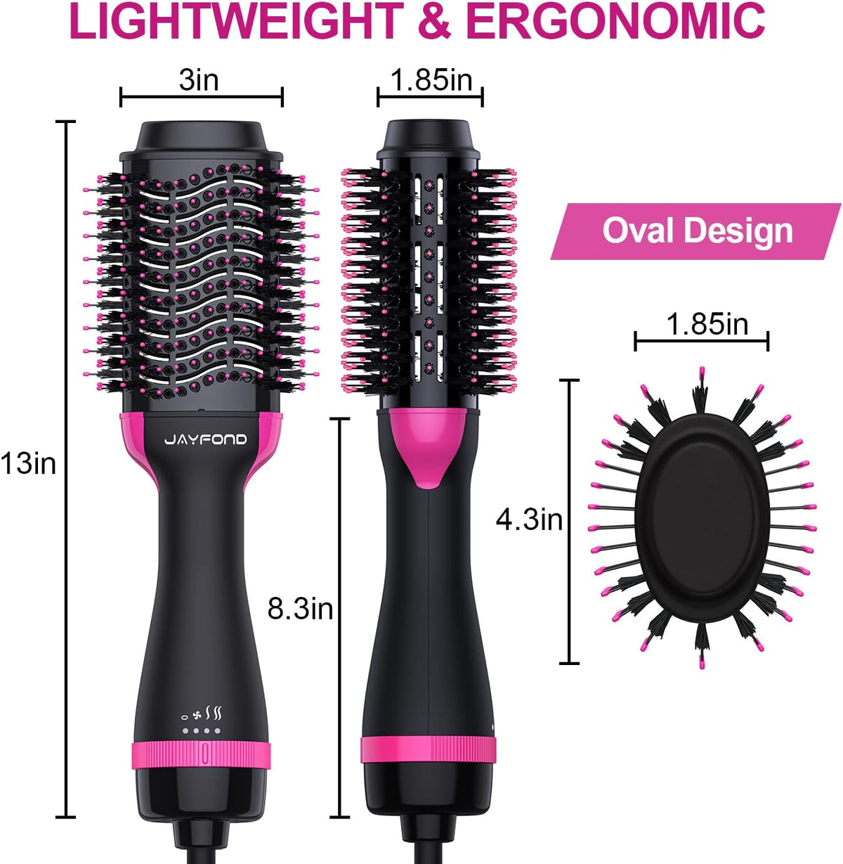4 in 1 Hot Negative Ion Anti-Frizz Blowout Hair Dryer Brush G114
