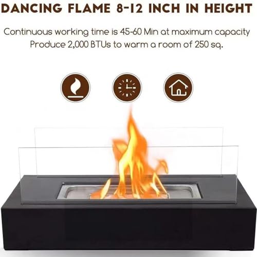 Black 28 cm Tabletop Fire Pit M504113