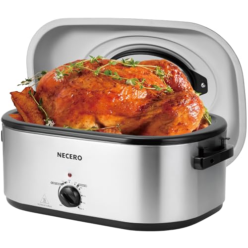 22Qt Electric Roaster Oven with Glass Lid and Removable Pan K3153
