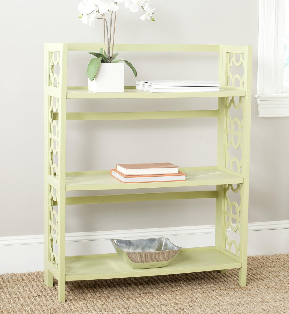Black 3-Shelf Bookcase Z85442