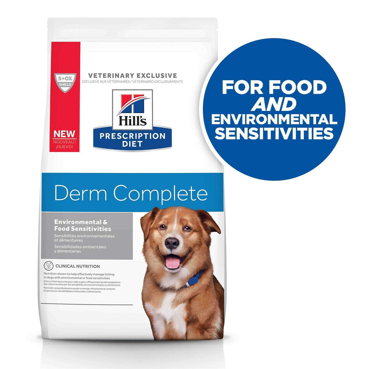 Prescription Diet Derm Complete Skin & Food Sensitivities Dry Dog Food A341266
