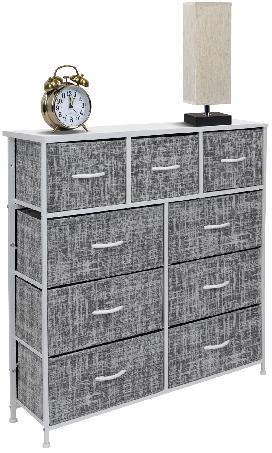 9 Drawer Fabric Dresser with Steel Frame O8474