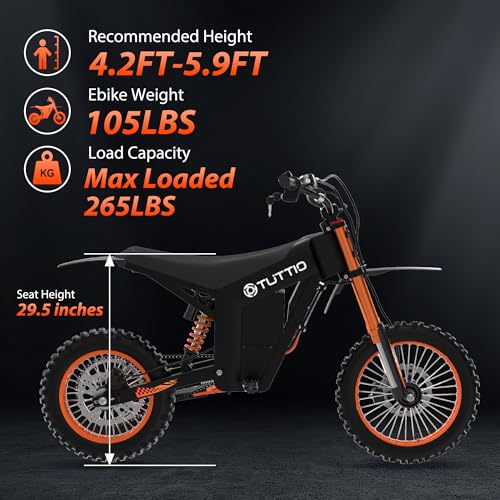 14"/12" Fat Tire 2000W Electric Dirt Bike with 48V 21AH Battery P793506