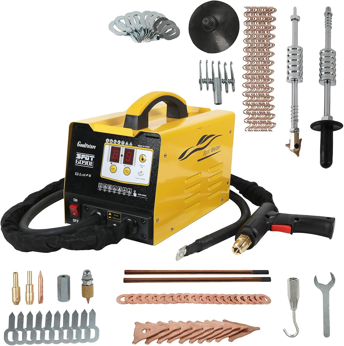 220V 7 Modes 3KW Stud Welder Dent Repair Kit L1145