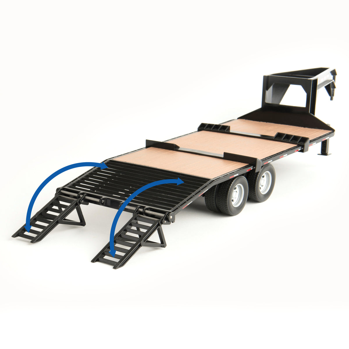 1:16 Scale Ram 3500 with Gooseneck Trailer and Case Construction SV280 Skid Steer P4516