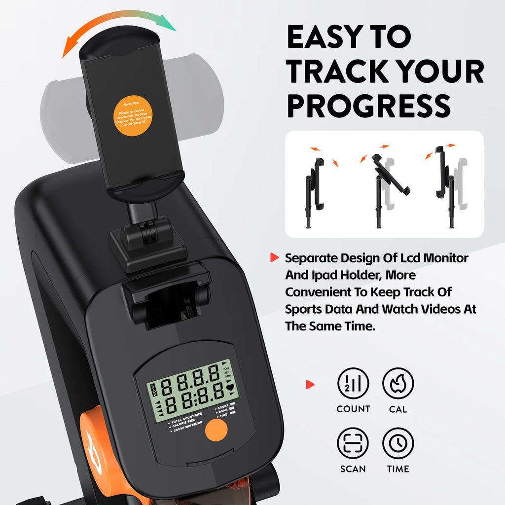 Foldable Magnetic Rowing Machine 8 Level Resistance R683067