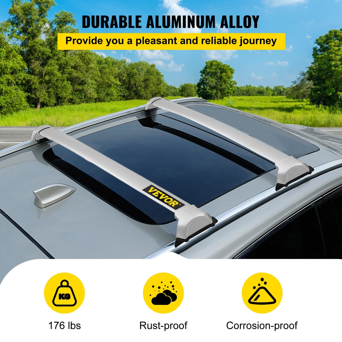 4 Pcs Aluminum Alloy Roof Rack Crossbars for Honda CR-V 2017-2020 G6398