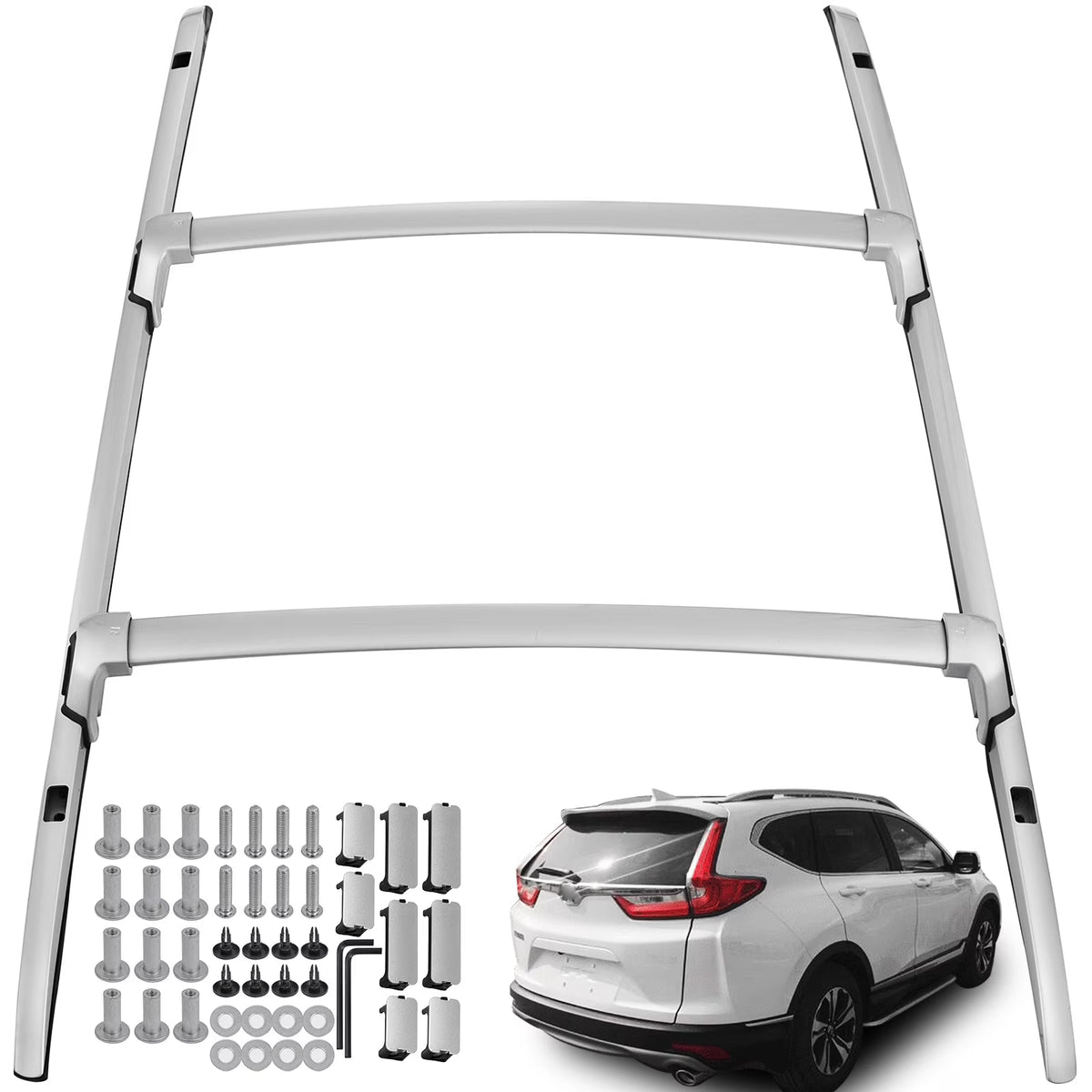 4 Pcs Aluminum Alloy Roof Rack Crossbars for Honda CR-V 2017-2020 G6398
