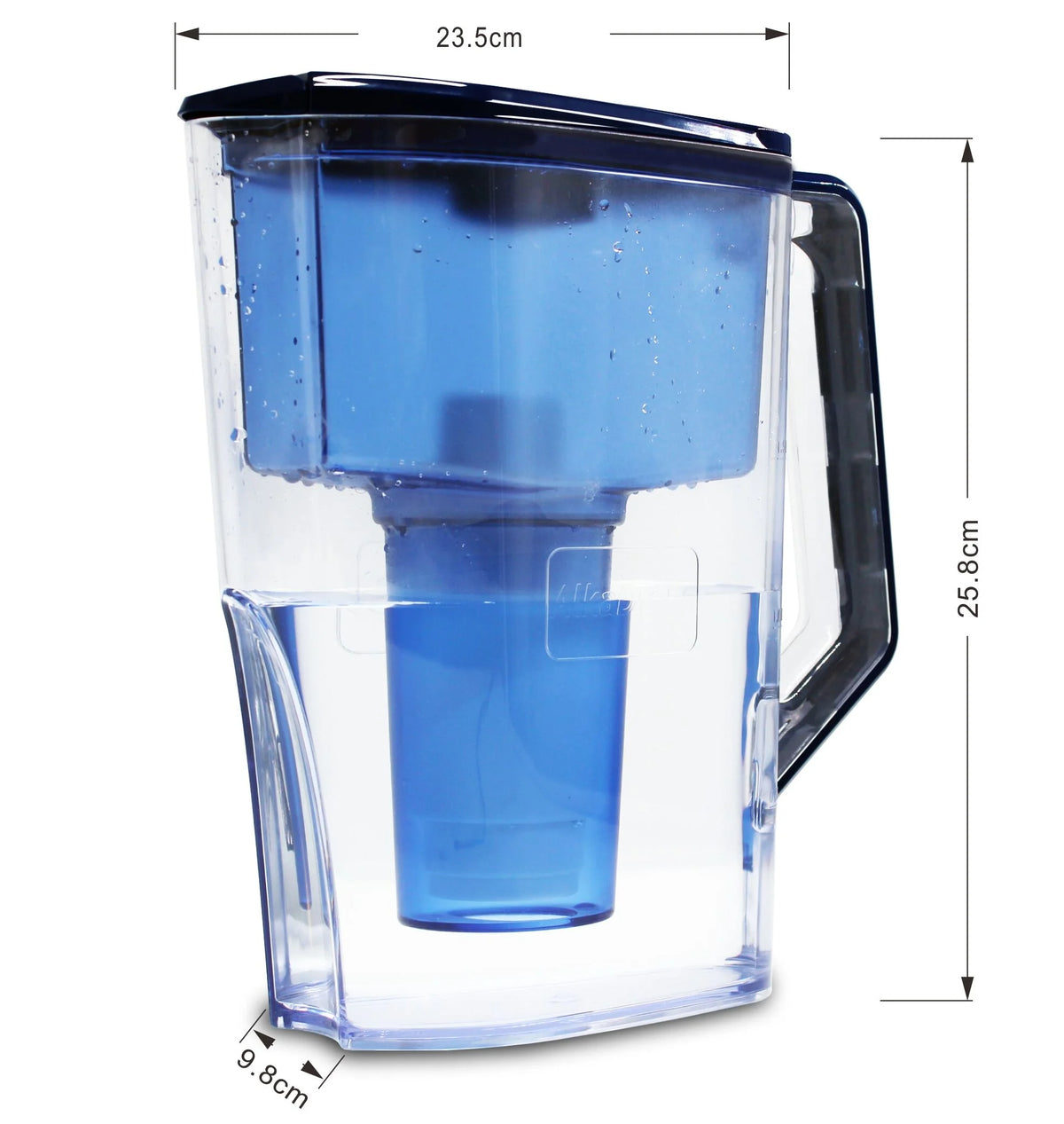 Alkaline Water Pitcher with Replaceable Filter V258