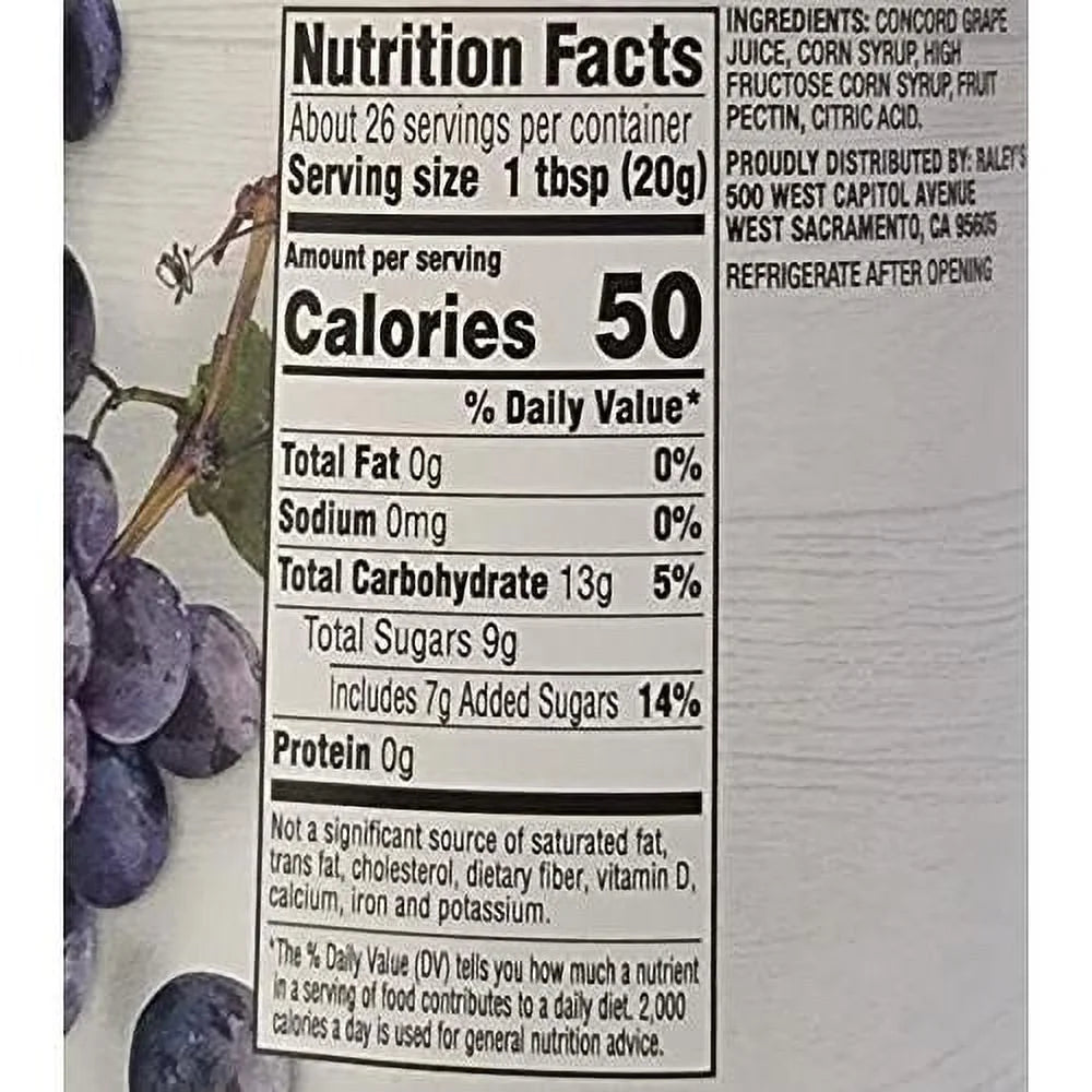 Grape Jelly 18 Ounces Pack Of 4 Glass Jars D34997