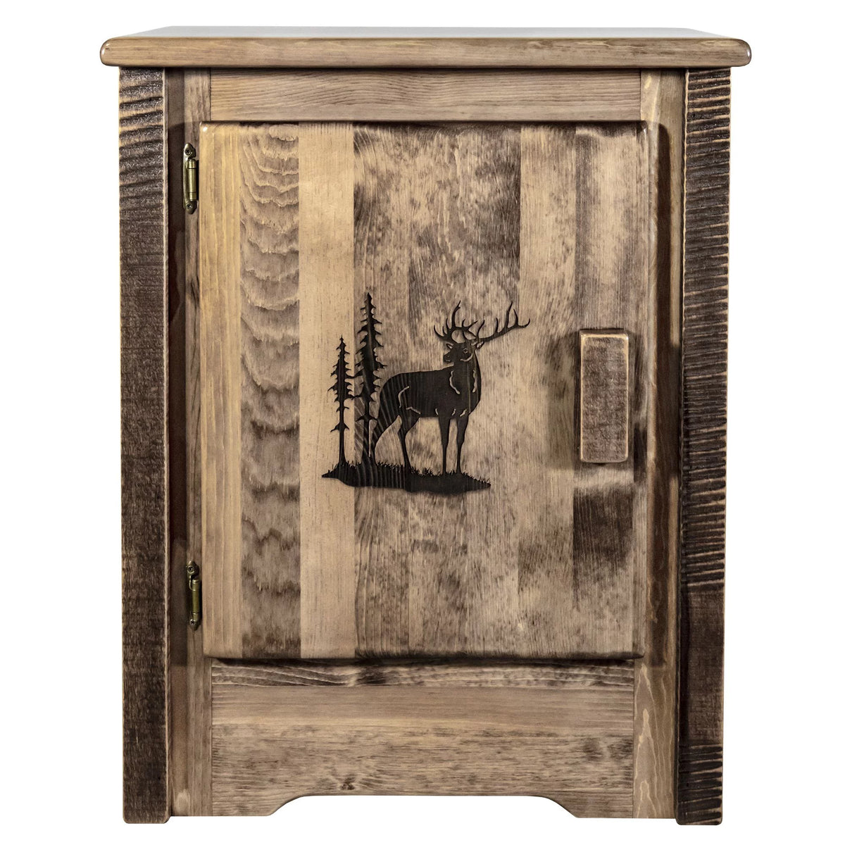 Accent Cabinet with Laser Engraved Elk Design M55183