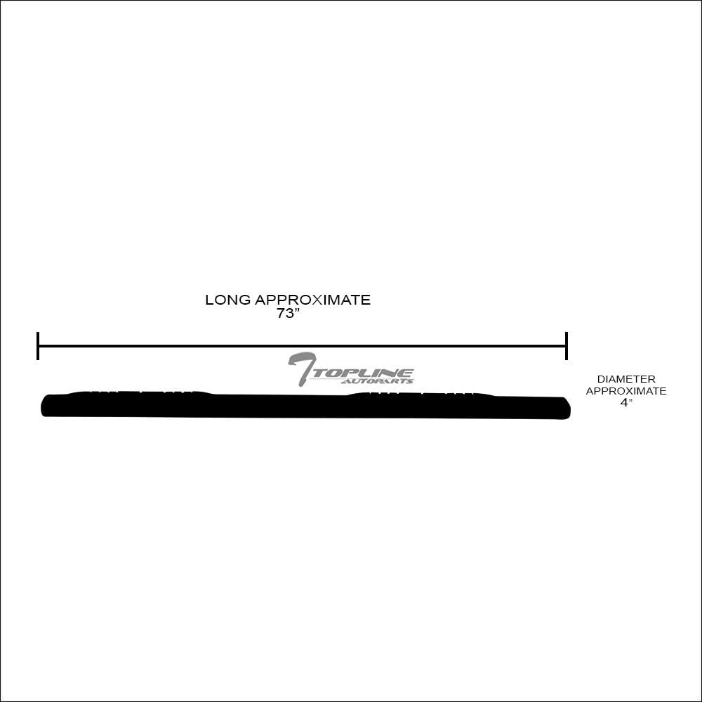 4" Oval Polished Stainless Steel Side Step Nerf Bars Rail Running Boards O4568