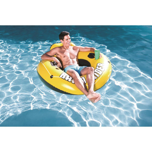 12 Pack Inflatable Raft Tube with Handles and Cup Holders L482283