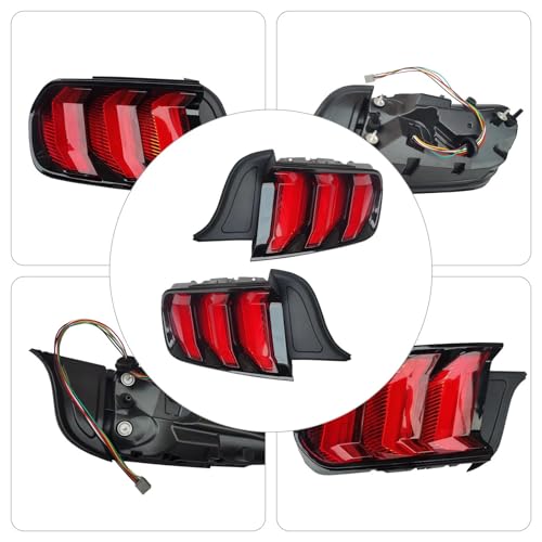 2015-2020 Ford Mustang LED Tail Lights Pair Set H63505