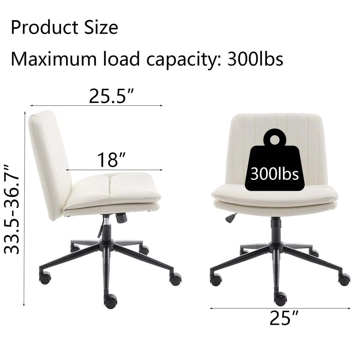 Criss Cross Chair with Wheels A62364