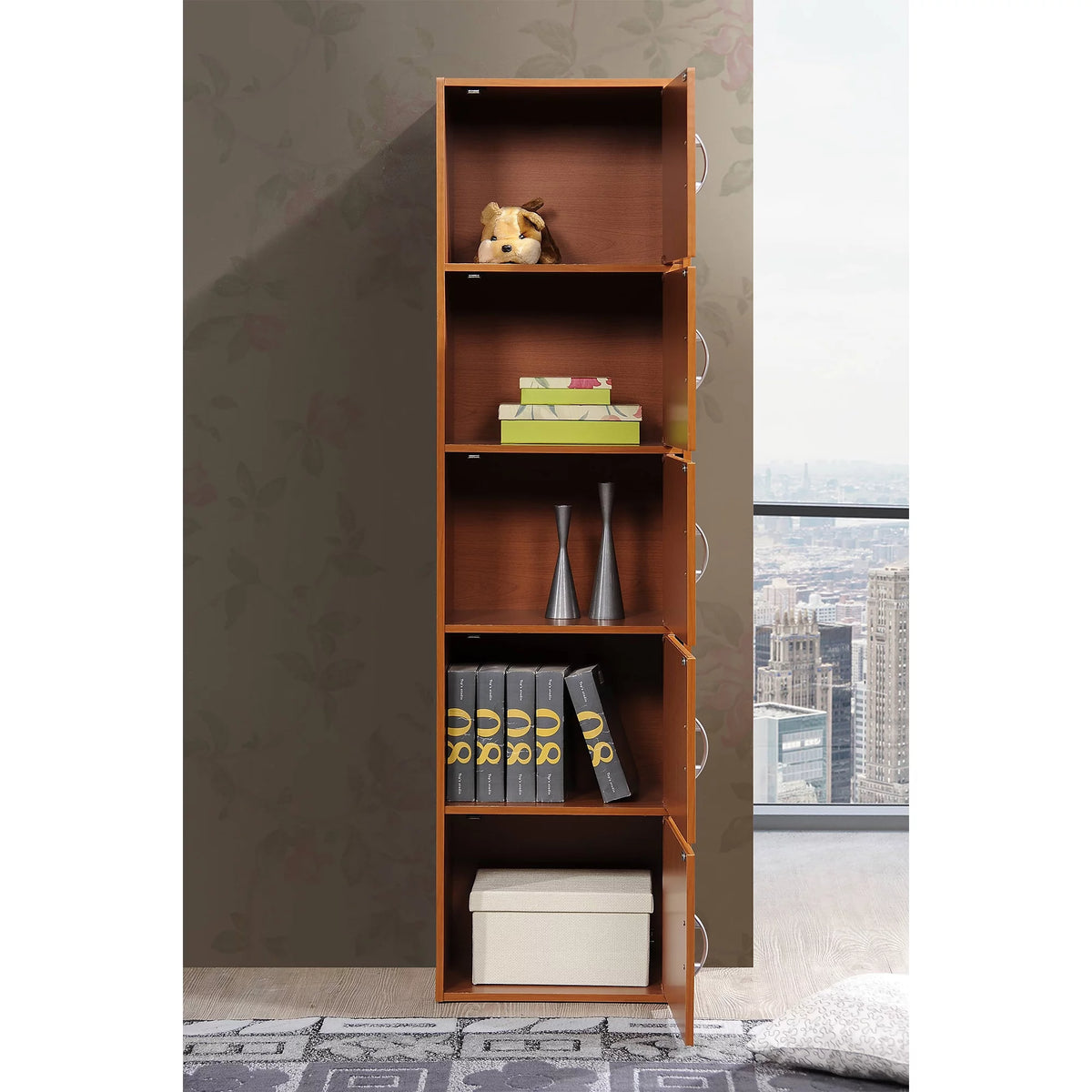 5-Shelf 5-Door Bookcase W521