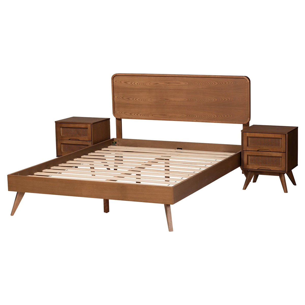 3-Piece Walnut Brown Bedroom Set E616286