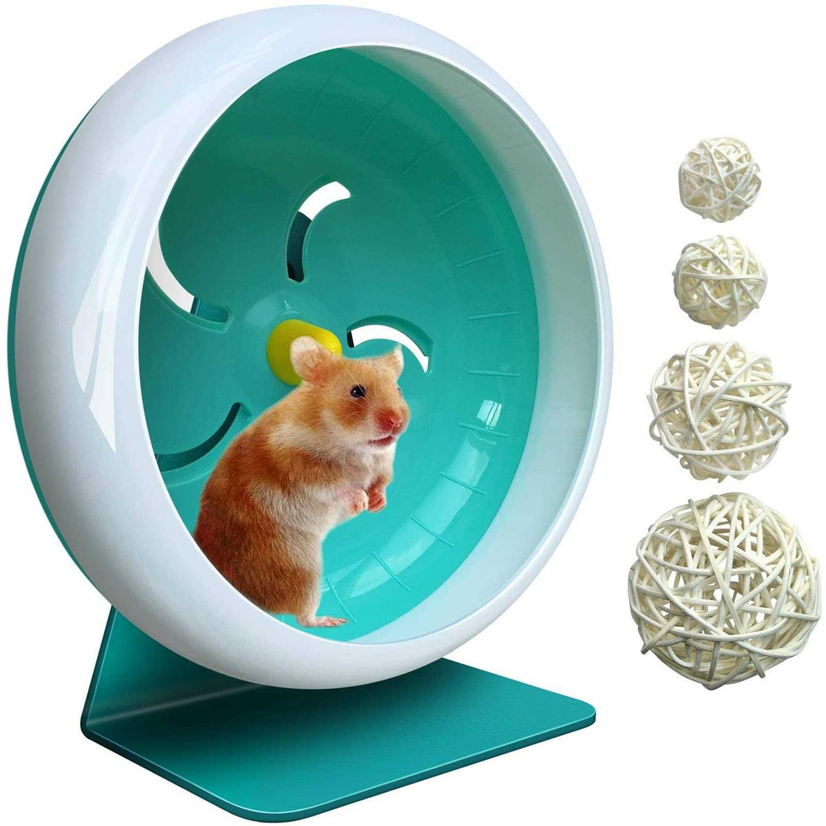 Silent Hamster Exercise Wheel with Adjustable Stand A15450