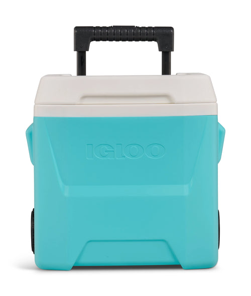 16 QT. Aquamarine Hard Sided Roller Cooler X657475