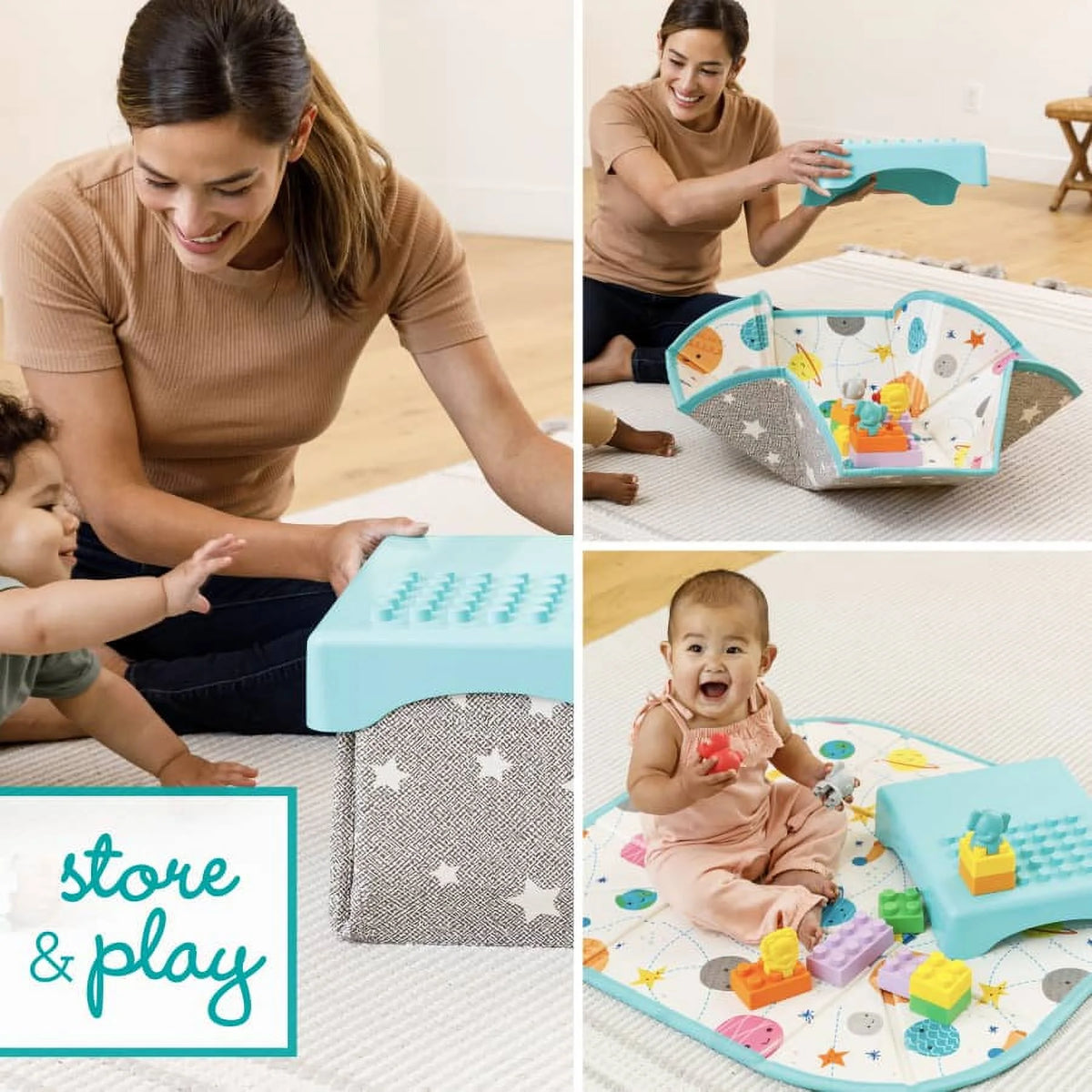 14-Piece Multicolor Building Blocks Activity Station H2674