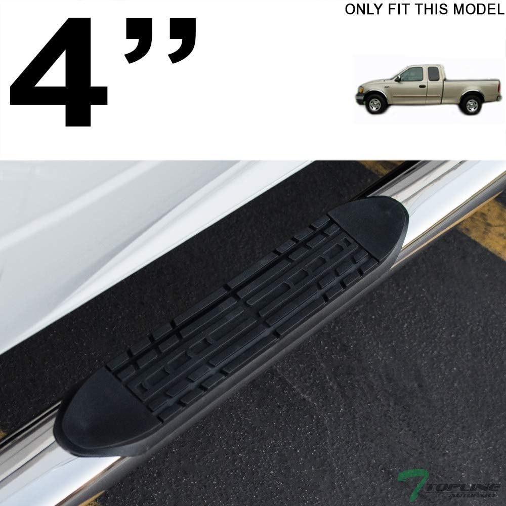 4" Oval Polished Stainless Steel Side Step Nerf Bars Rail Running Boards O4568